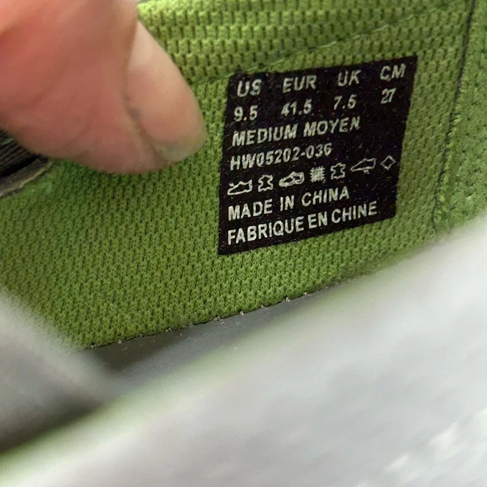 Comfort Mary Jane Slip-On Flats in Light Gray with Green Lining - Picture 7 of 7